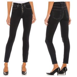 Veronica Beard Debbie High Rise Skinny Ankle in Salt & Pepper